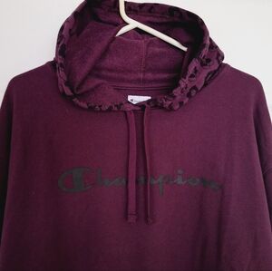 Champion animal print accented hoodie